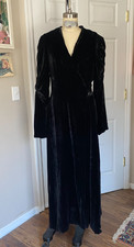 VINTAGE 1930s black VELVET