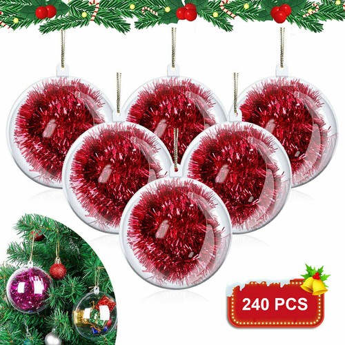 240pcs clear plastic christmas - 240pcs,