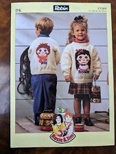 Rosie And Jim Robin Jumper Sweater KNITTING PATTERN D.K 20-26" 