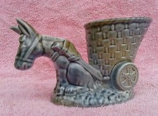 SHAMROCK POTTERY DONKEY & CART