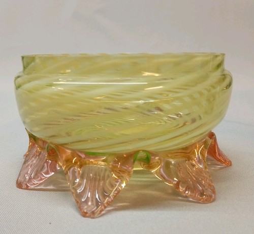 Victorian opalescent vaseline - opalescent,