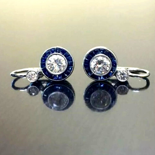 Round cut diamond drop - diamond,
