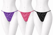Ladies Pack of 3 Velour