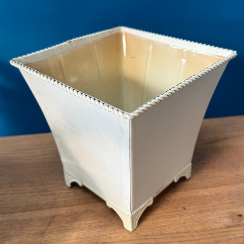 Vintage cream metal - cream, square