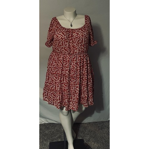 Liberty love red floral tiered - love,