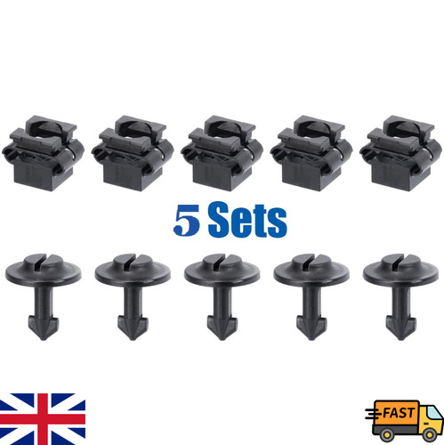 Fit bmw engine undertray - engine, clips