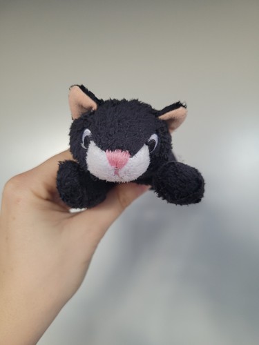 Vintage boots black cuddly cat - black,