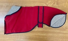 GREYHOUND / WHIPPET / LURCHER WATERPROOF DOG COAT QUILTED LINING. MADE IN THE UK