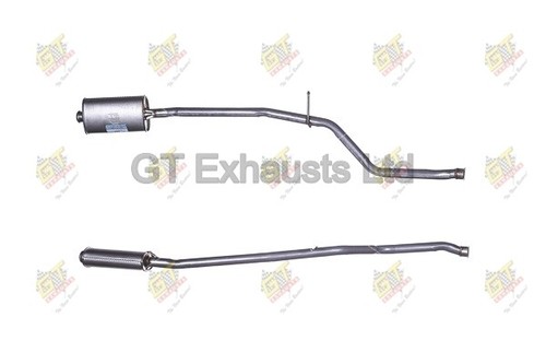 Exhaust silencer centre - exhaust, pipe