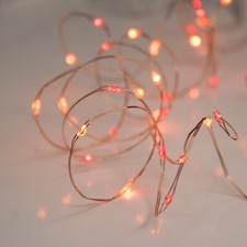 Qbis Battery Fairy Lights  with Timer On Thin Wire. Micro String Lights