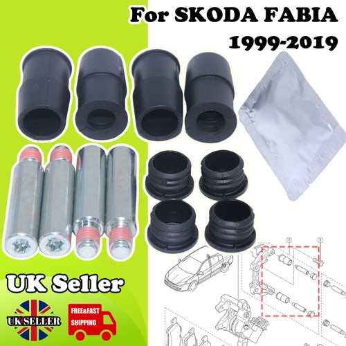 Front caliper slider pin guide - front,