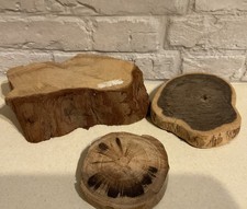 3 x Wooden Log Slices Rounds