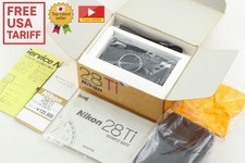 [Unused in Box w/ Case+Strap] Nikon 28 Ti 28Ti Black 35mm Film Camera From JAPAN