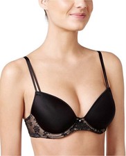 Maidenform Comfort Devotion Black Spacer T Shirt Bra UK 32B