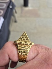 Men's Pyramid Ring Gold Filled Z+1