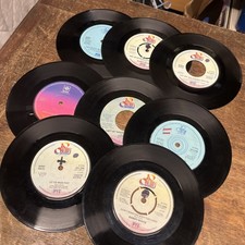 BULK BUY JOB LOT Barry White 8x 7” vinyl singles Jazz Funk Sex Machine 1970s