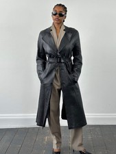 Vintage 1990s Leather Belted