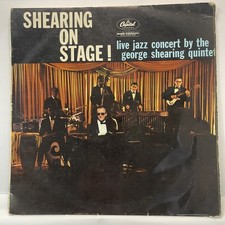 George Shearing Quintet Shearing On Stage Live Jazz Concert Capitol LP Vinyl