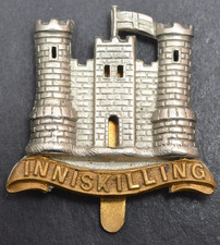 6th Inniskilling Dragoons ~ Bi Metal Cap Badge