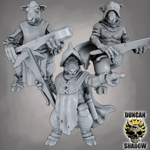 Sheep folk with crossbows - sheep,