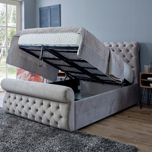 Sleigh gas lift ottoman - sleigh,