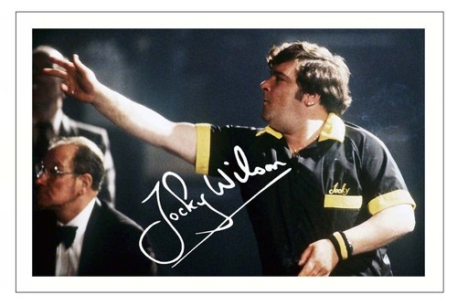 Jocky wilson signed autograph - jocky,
