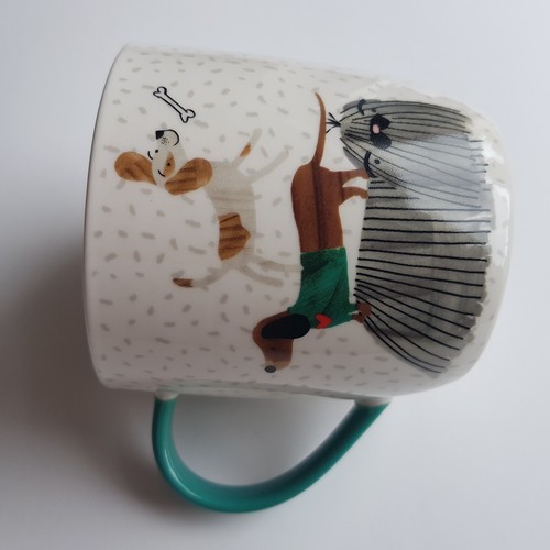 Dog illustrated ceramic coffee - dog,