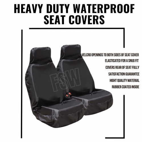Black car seat covers front - black,