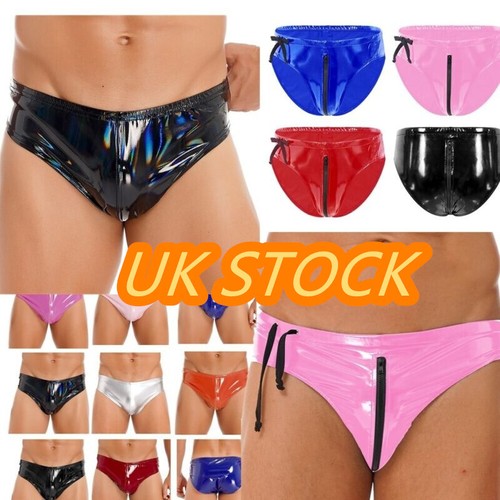 Men wet look pvc leather - wet,