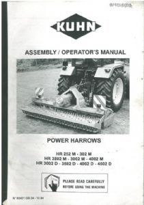 Kuhn power harrow hr252m - harrow,