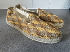 Manebi Raffia Espadrilles Size