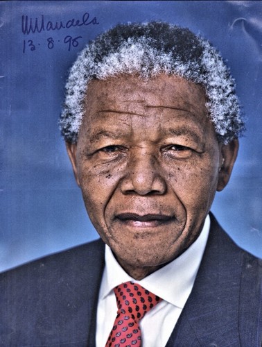 Nelson mandela signed - mandela,