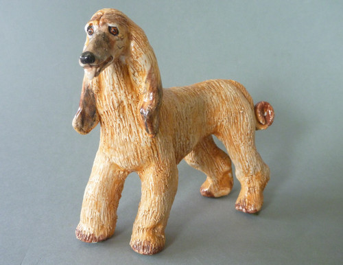 Afghan hound dog figure - hound,
