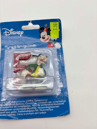 Disney red number - 5, candle