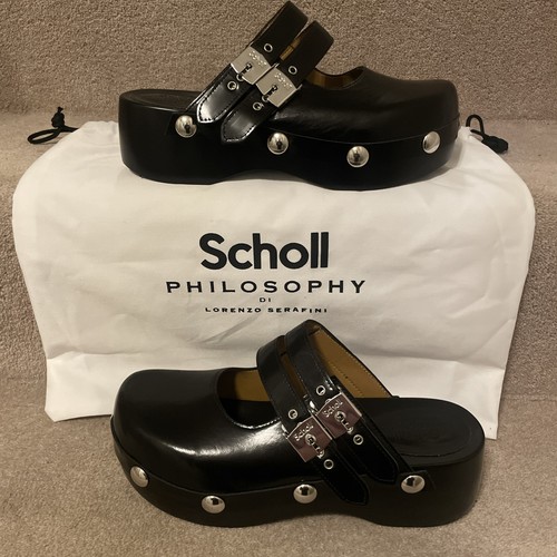 Scholl philosophy black - black, clogs