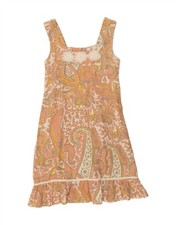 NOA NOA Womens Sleeveless Sundress UK 10 Small Pink Paisley Cotton BK20