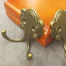 Alloy Antique Brass Wall Door Hanger Hook Hat Coat Bag Robe Hooks 5PCS
