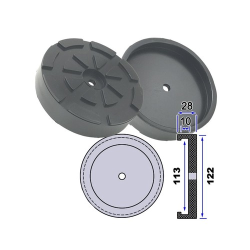 Rubber pad for car lift - rubber,