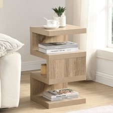 Trio Wooden 2 Tier Side Table