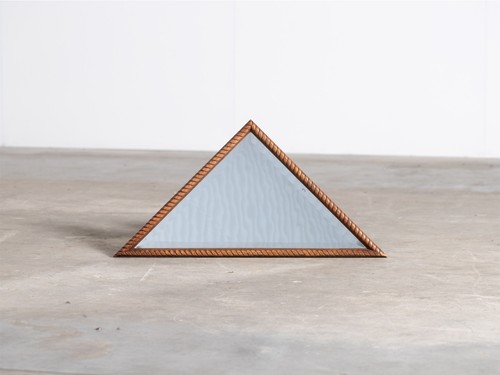 Art deco triangular mirror - art,