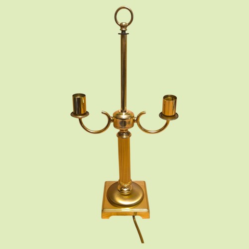 Vintage brass column lamp - vintage, with