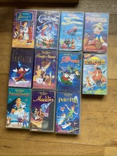Walt Disney VHS Video Cassettes Assorted Movies Cartoons
