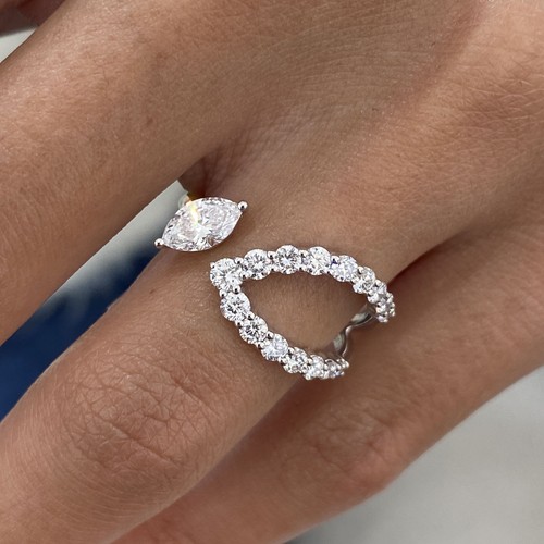 1ct tcw ring - gold, 14k