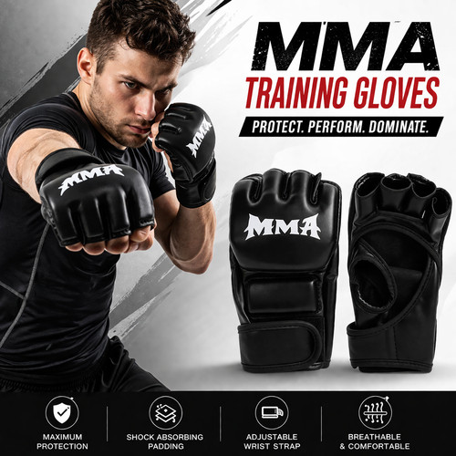 Mma boxing gloves - boxing, half