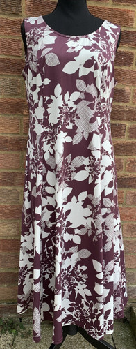 Slimma brown floral - brown, dress