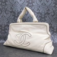 CHANEL Lamb Skin Leather Big