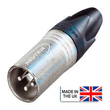 Neutrik NC3MXX 3-Pole Male XLR Cable Connector Plug Nickel Silver