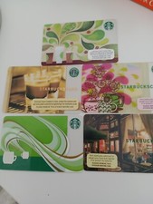 Starbucks Gift Cards Gorgeous Collection Of Five Assorted 