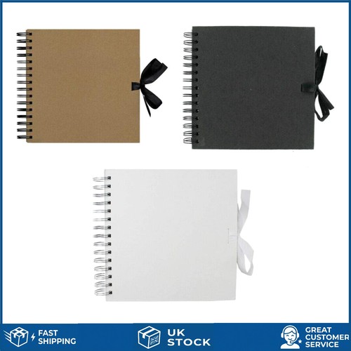 White spiral kraft scrapbook - kraft,