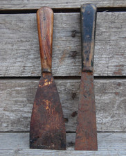 Vintage Original Wood Handled Painters Decorators Paint Scraper Filling Knife